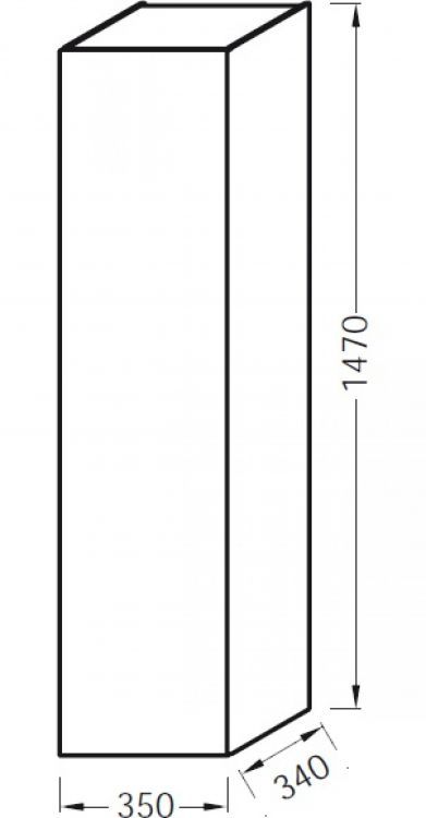 Шкаф-пенал Jacob Delafon Odeon Up EB873-E10 Квебекский дуб