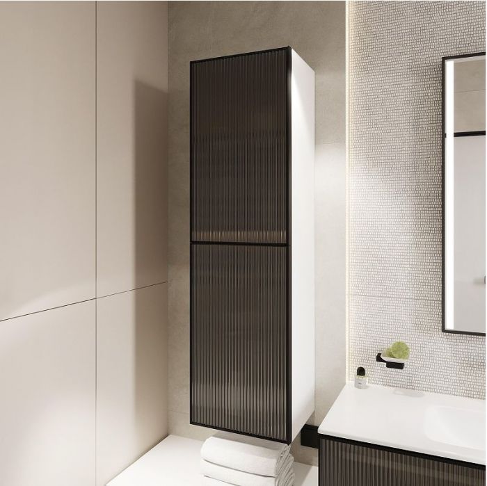 Шкаф пенал STWORKI Левангер 40 3008058 подвесной цвет Белый матовый