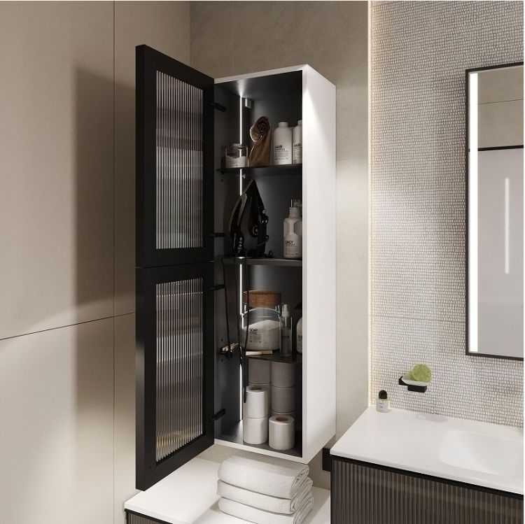 Шкаф пенал STWORKI Левангер 40 3008058 подвесной цвет Белый матовый