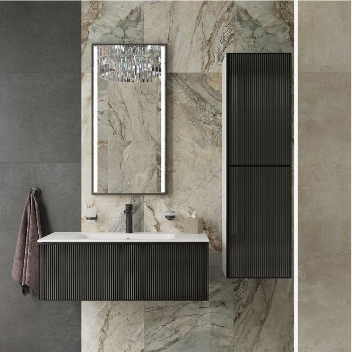 Шкаф пенал STWORKI Левангер 40 3008058 подвесной цвет Белый матовый