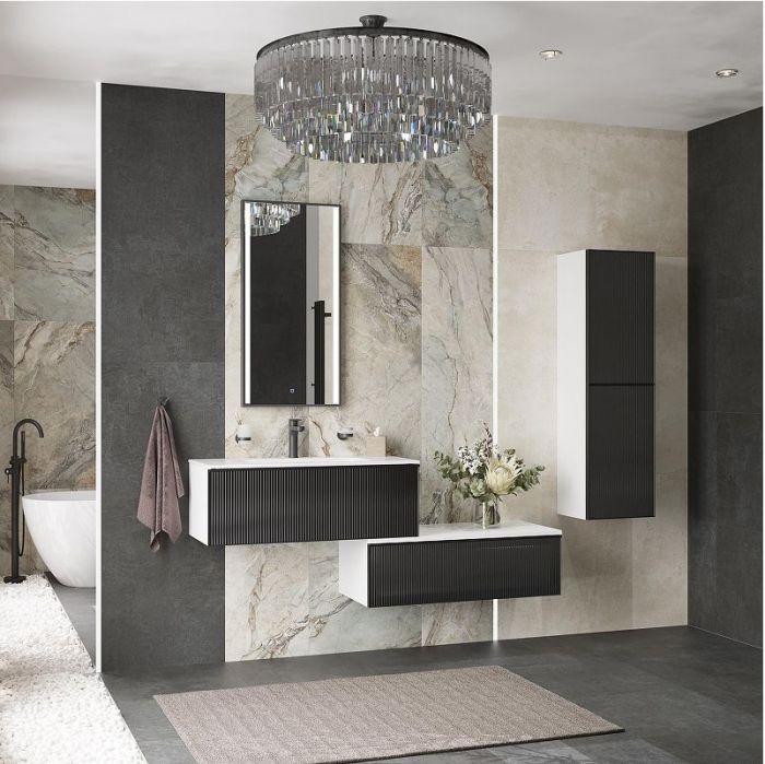 Шкаф пенал STWORKI Левангер 40 3008058 подвесной цвет Белый матовый