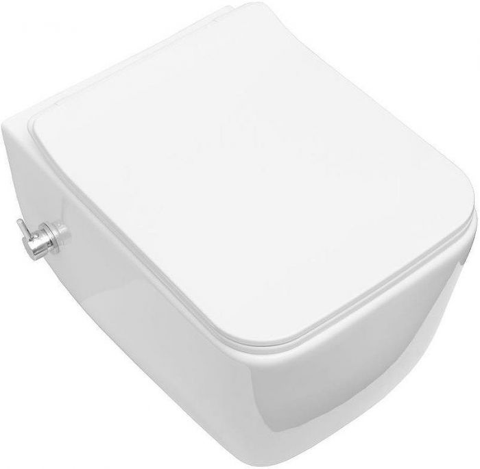 Унитаз биде Allen Brau Liberty 2 4.33009.20 подвесной Белый без сиденья