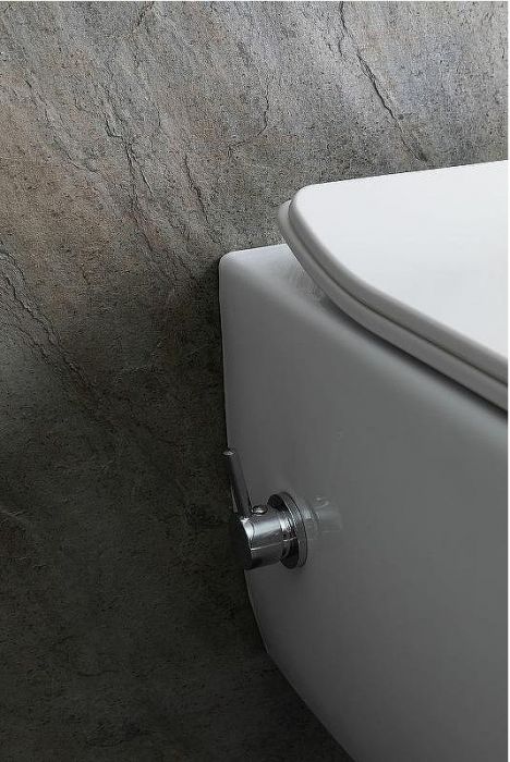 Унитаз биде Allen Brau Liberty 2 4.33009.20 подвесной Белый без сиденья