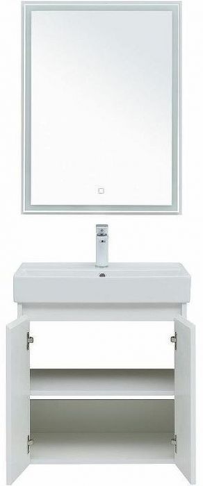 Комплект мебели для ванной Aquanet Nova Lite 60 302532 подвесной Белый глянец
