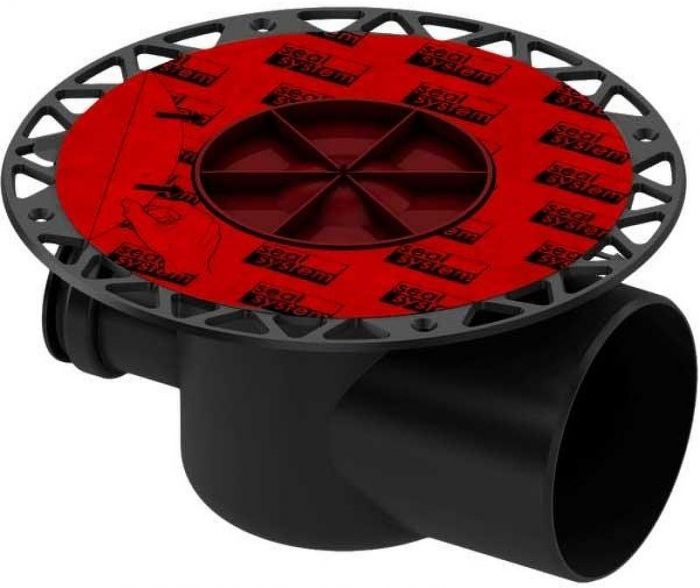 Сифон для душевого трапа Tece Drainpoint S DN100 3607500 горизонтальный без декоративной решетки