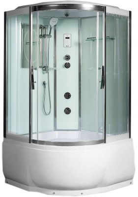 Душевая кабина WeltWasser WW500 Emmer 11055 110x110 10000003288 профиль Хром стекло прозрачное