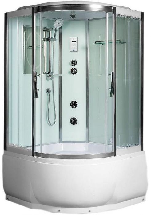 Душевая кабина WeltWasser WW500 Emmer 11055 110x110 10000003288 профиль Хром стекло прозрачное
