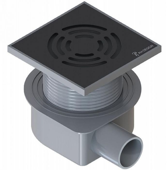 Душевой трап Boheme Smart Design 984-10-B с Черной решеткой