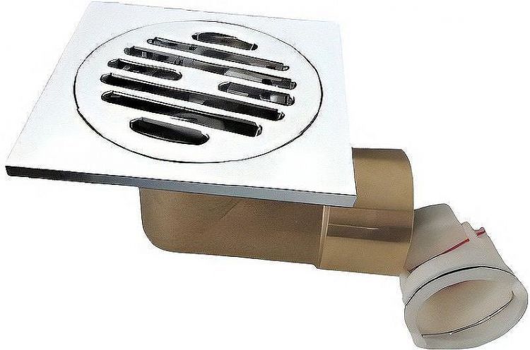 Душевой трап Gappo G81053 с решеткой Хром