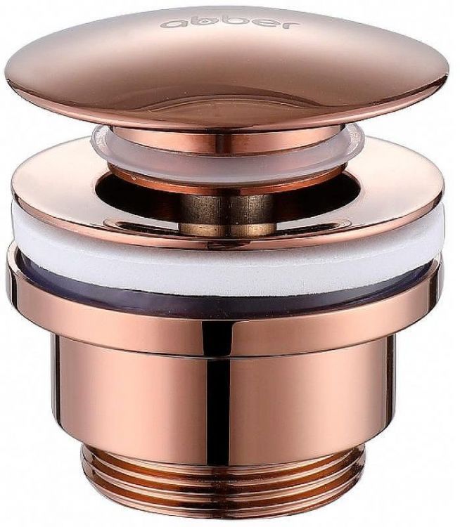 Донный клапан Abber AF0011RG click-clack Розовое золото