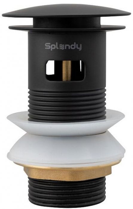Донный клапан Splendy AA3071YORMBM click-clack цвет Черный матовый