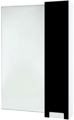 Зеркало со шкафом Bellezza Пегас 50 R 4610450021041 Черное Белое