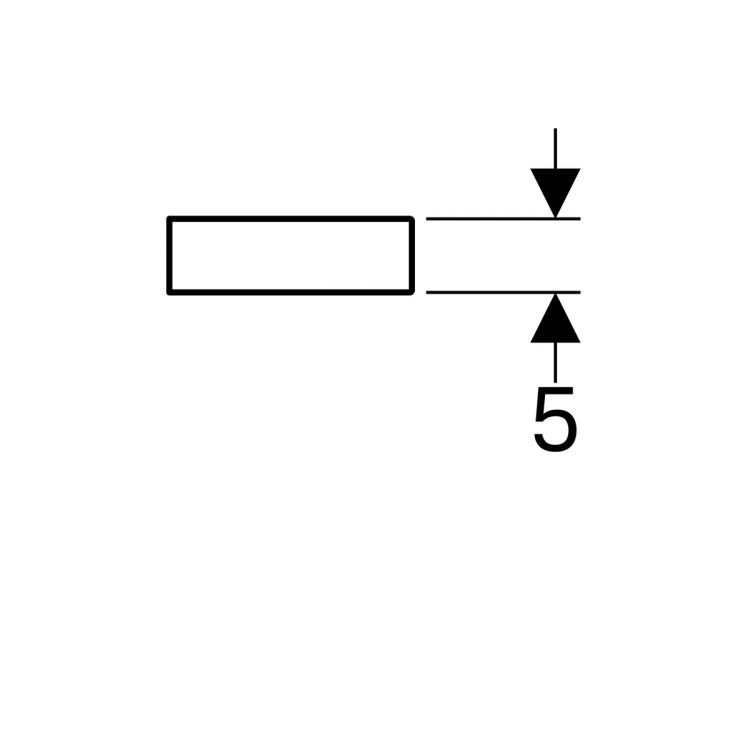 Полочка Geberit iCon, 90, белый глянец [840990000]