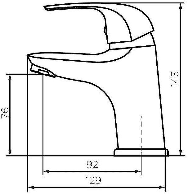 Смеситель для раковины Dorff Stark D1100210 Хром