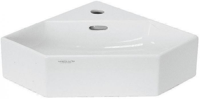 Раковина-чаша Sanita Luxe Line 49 WB.CR/Line/35-C/WHT.G/S1 угловая Белая