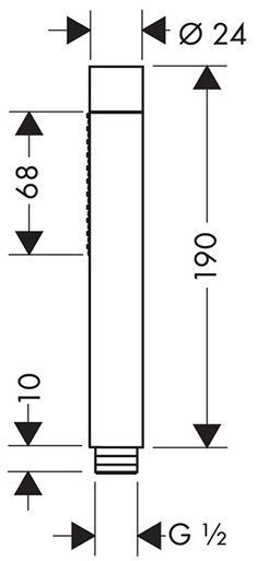 Axor Starck Ручной душ, цвет: хром