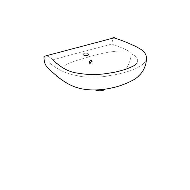 Раковина Geberit Renova Nr.1, 223055000