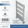 Водяной полотенцесушитель Aquatek Сириус П10 500x800 AQ DP1080CH Хром