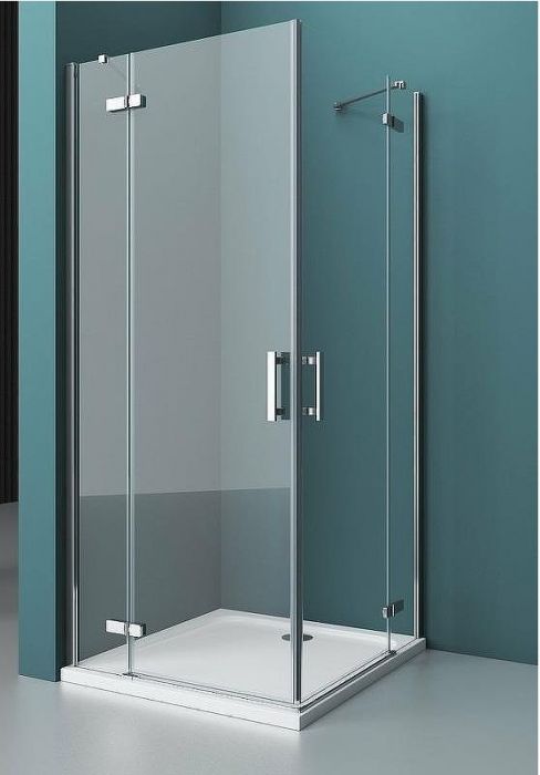 Душевой уголок BelBagno Kraft 100х90 KRAFT-AH-22-100/90-C-Cr-L профиль Хром стекло прозрачное