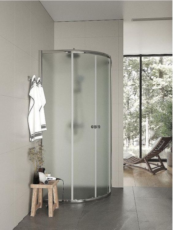 Душевой уголок Agger A01-090MCR/G 90x90 профиль Хром стекло матовое Душевой уголок Agger A01-090MCR/G 90x90 профиль Хром стекло матовое