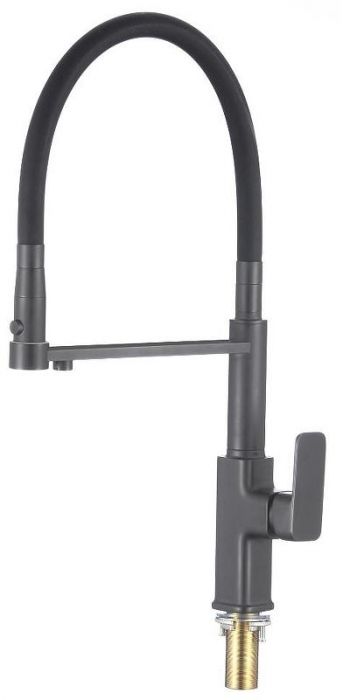 Смеситель для кухни Savol S-L1808Q-01 цвет Графит Черный