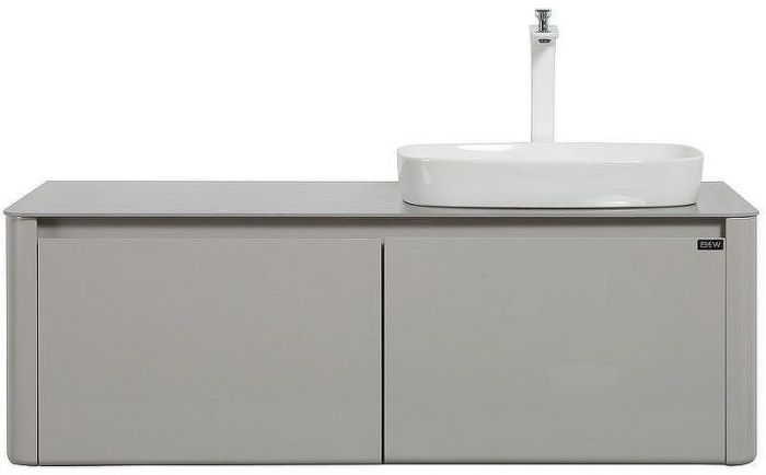 Тумба с раковиной Black&White Universe U915.1200 R 120 R 9151200R подвесная Glossy light grey