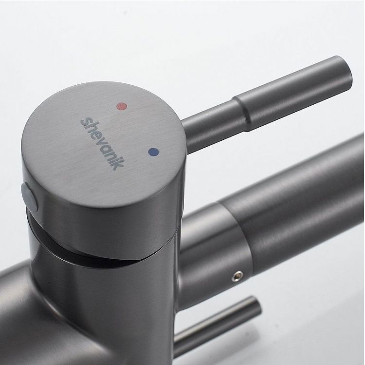 Смеситель для кухни Shevanik S468T цвет Оружейная сталь Смеситель для кухни Shevanik S468T цвет Оружейная сталь