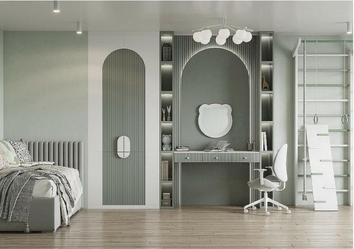 Зеркало Aquaton Каспер Мишка 50 1A283502CRE20 Белое матовое