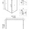 Душевой уголок Niagara Nova 100х100 NG-62-10A-A100 профиль Хром стекло прозрачное
