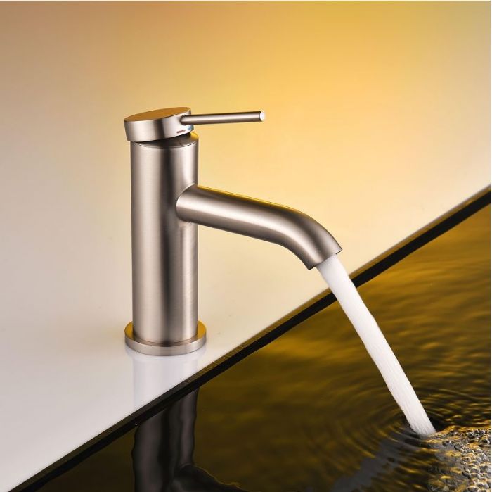 Смеситель для раковины Abelsberg Fluida ERF22001BN цвет Титан