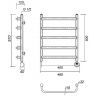 Электрический полотенцесушитель Domoterm Стефано П5 400x500 ER Хром
