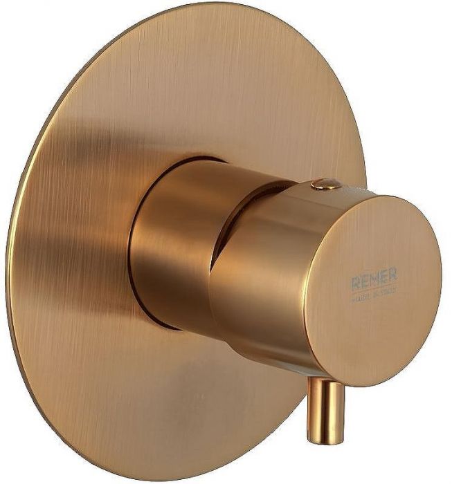 Смеситель для душа Remer Minimal Thermo NT30VO с термостатом Бронза