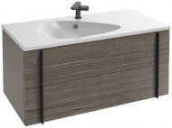 Тумба под раковину Jacob Delafon Nouvelle Vague 100 EB3032-E73 подвесная Фактурный дуб