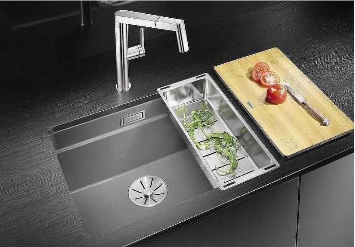 Кухонная мойка Blanco Etagon 500-U Silgranit 522234 Серый беж