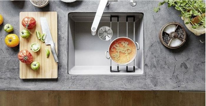 Кухонная мойка Blanco Etagon 500-U Silgranit 522234 Серый беж
