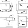 Кухонная мойка Blanco Etagon 500-U Silgranit 522234 Серый беж
