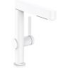 Hansgrohe Finoris Смеситель для раковины, 1 отв., с вытяжным душем 2jet, с донным клапаном Push-Open, цвет: белый матовый