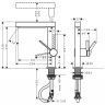 Hansgrohe Finoris Смеситель для раковины, 1 отв., с вытяжным душем 2jet, с донным клапаном Push-Open, цвет: белый матовый