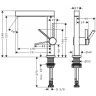 Hansgrohe Finoris Смеситель для раковины, на 1 отв., с поворотным изливом, с донным клапаном, цвет: белый матовый