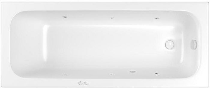Акриловая ванна Whitecross Vibe 170x70 0105.170070.100.SOFT.WH с гидромассажем