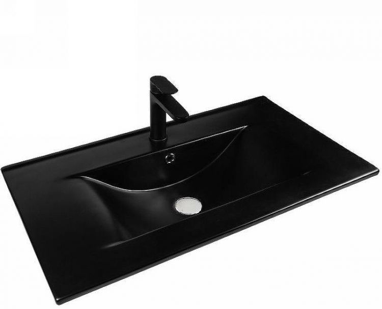 Тумба с раковиной Bond Wave 80 T01800-S05B подвесная Белая глянцевая