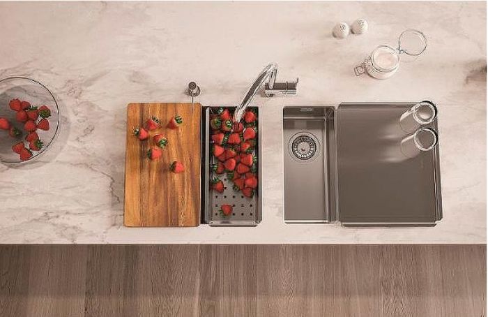 Кухонная мойка Alveus Kombino 10 SAT-90 180x400x140 1100233 Сатинированная сталь