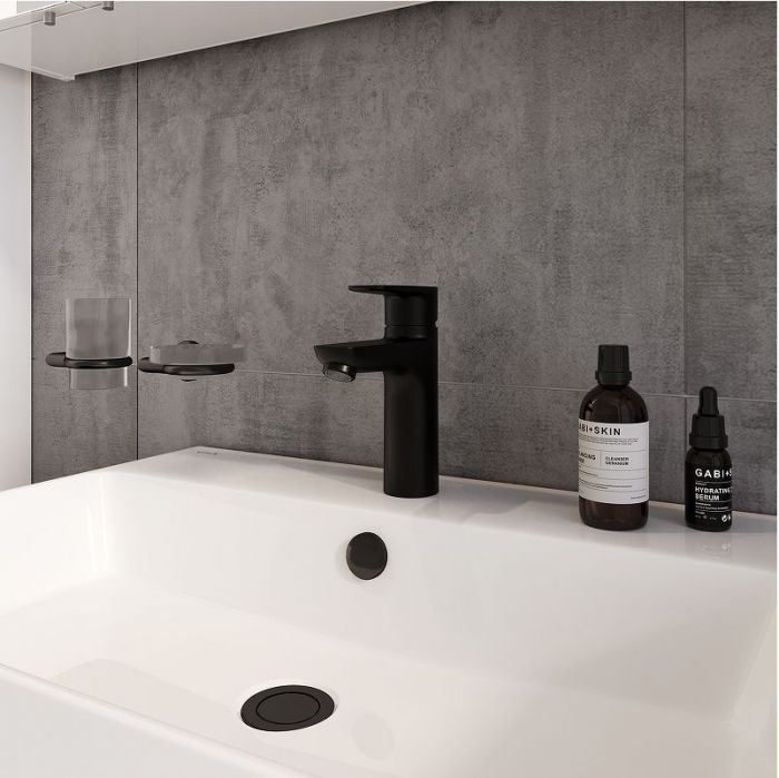 Смеситель для раковины Vitra Flow Soft A4300936EXP Черный матовый