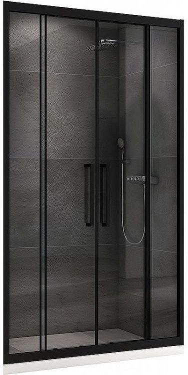 Душевая дверь Abber Schwarzer Diamant 150 AG33150BH профиль Черный стекло прозрачное