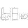 Унитаз CERAMICANOVA Metropol Rimless напольный пристенный CN4001MB