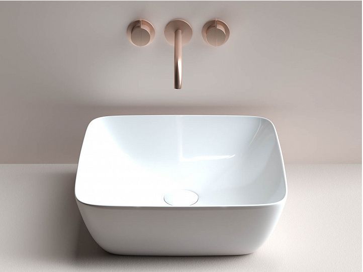 Умывальник чаша CERAMICANOVA FORM накладная квадратная CN2002