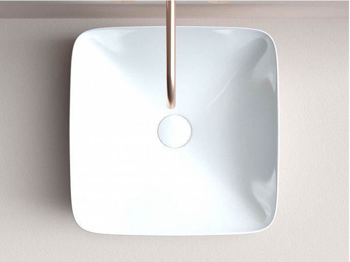 Умывальник чаша CERAMICANOVA FORM накладная квадратная CN2002