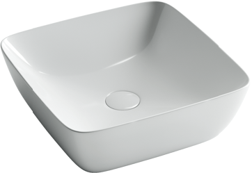 Умывальник чаша CERAMICANOVA FORM накладная квадратная CN2002
