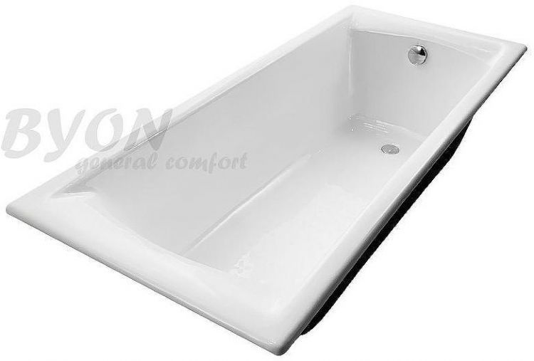 Чугунная ванна Byon Milan 170x75 V0000083 с антискользящим покрытием