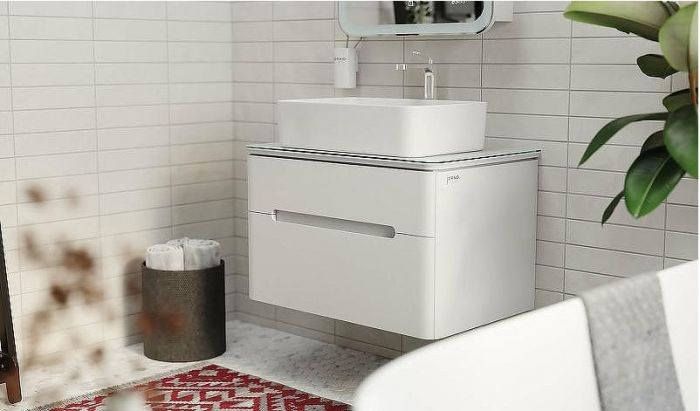 Тумба под раковину Jorno Bosko 75 Bos.01.75/P/W подвесная Белая